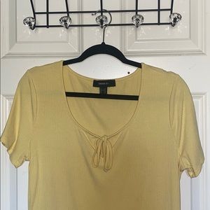 plus size yellow bow tie body suit